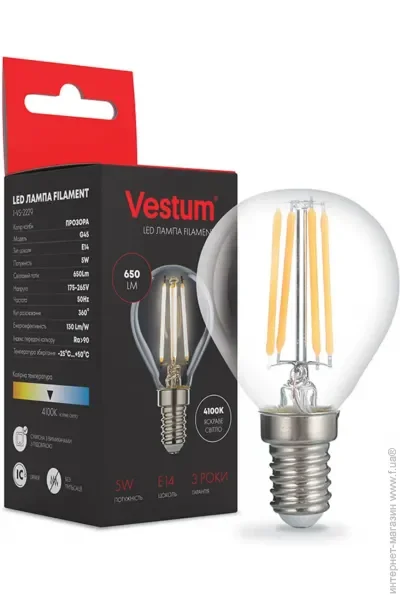   Vestum  LED  G45 14 5 220V 4100 (1-VS-2229)