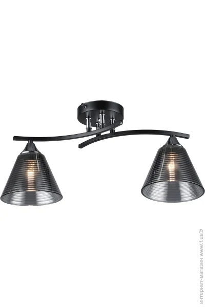 Victoria Lighting Люстра потолочная 2x60 Вт E27 черный Karen/PL2 black Victoria Lighting Люстра потолочная 2x60 Вт E27 черный Karen/PL2 black