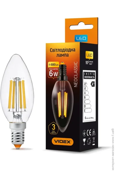    Filament Videx C37F 6  E14 4100 K  (25794)