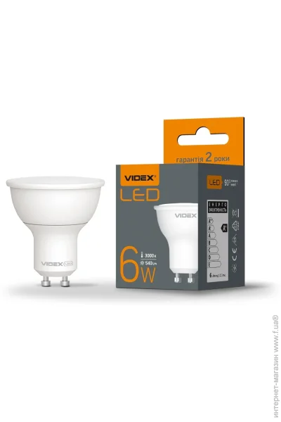   LED  VIDEX MR16e 6W GU10 3000K (24962)