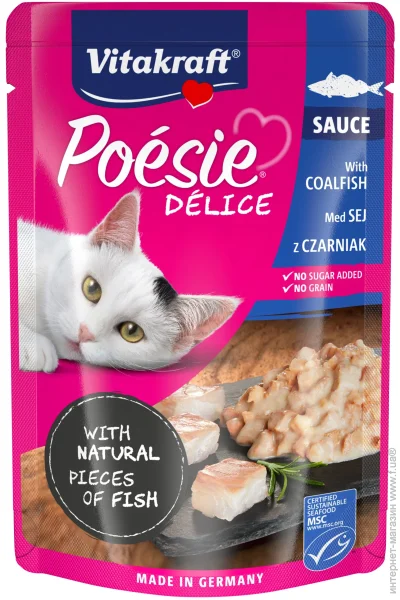      Poesie Delice,Coalfish,MSC,Sauce 85 