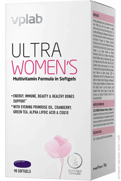  Vplab  Ultra Women"s Multivitamin 90 softgels (1086-2022-10-0273)