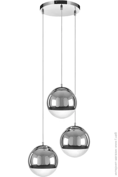 Wunderlicht Люстра підвісна 3x40 Вт E27 хром 7544-33 Wunderlicht Люстра підвісна 3x40 Вт E27 хром 7544-33