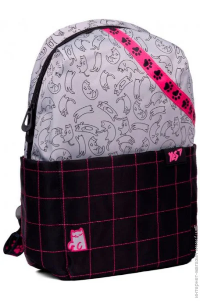 Рюкзак шкільний YES T-105 Cats (558940) для дівчат , підлітковий Рюкзак шкільний YES T-105 Cats (558940) для дівчат , підлітковий