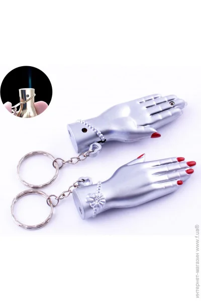 YKX Запальничка кишенькова-брелок Жіноча рука (Гостре полум'я) (№4150-2) YKX Запальничка кишенькова-брелок Жіноча рука (Гостре полум'я) (№4150-2)