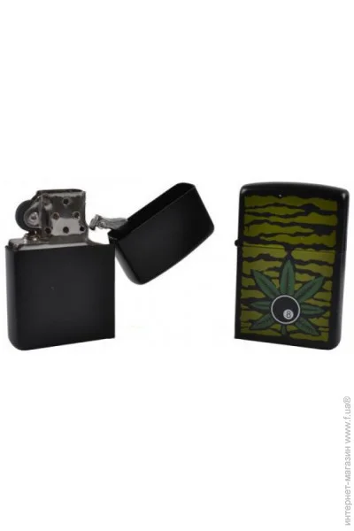 YKX Зажигалка бензиновая "Конопля" 4 STAR (№0886-4) YKX Зажигалка бензиновая "Конопля" 4 STAR (№0886-4)