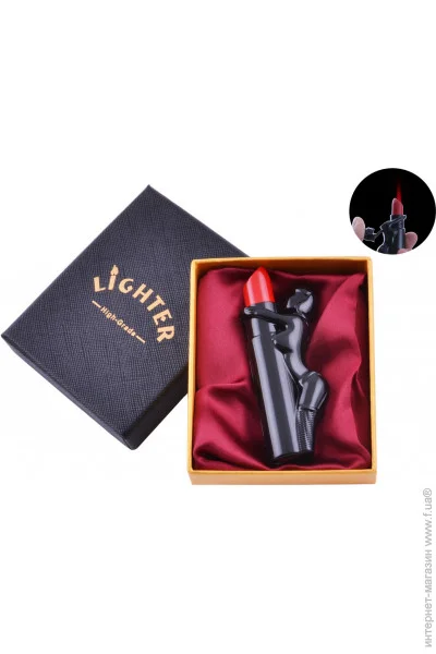 YKX Зажигалка в подарочной коробке Девушка на Помаде (Турбо пламя) Black (№XT-62 Black) YKX Зажигалка в подарочной коробке Девушка на Помаде (Турбо пламя) Black (№XT-62 Black)