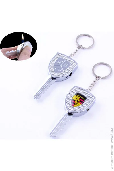 YKX Зажигалка карманная ключ Porsche (обычное пламя) (№4201) YKX Зажигалка карманная ключ Porsche (обычное пламя) (№4201)