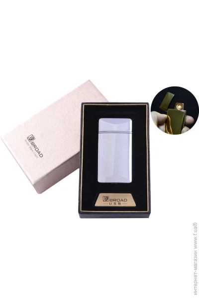 YKX Электрическая USB Зажигалка, Broad, Подарочная (№4851 Silver) YKX Электрическая USB Зажигалка, Broad, Подарочная (№4851 Silver)