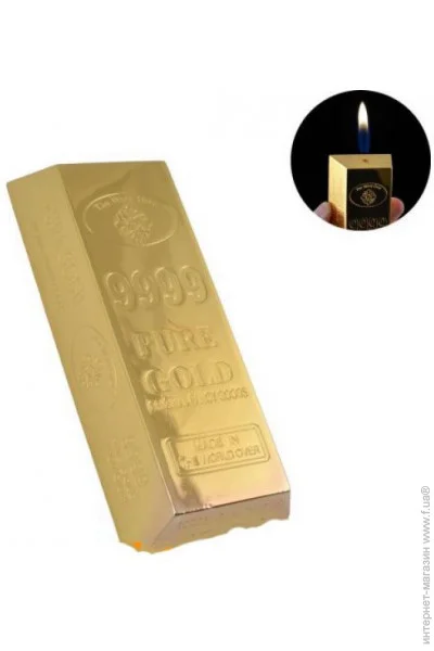 YKX Зажигалка настольная "Слиток золота" (Обычное пламя) (№XT-1714) YKX Зажигалка настольная "Слиток золота" (Обычное пламя) (№XT-1714)