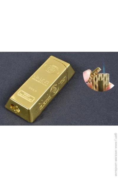 YKX Зажигалка карманная Слиток Золота (Острое пламя) (№XT-2973) YKX Зажигалка карманная Слиток Золота (Острое пламя) (№XT-2973)