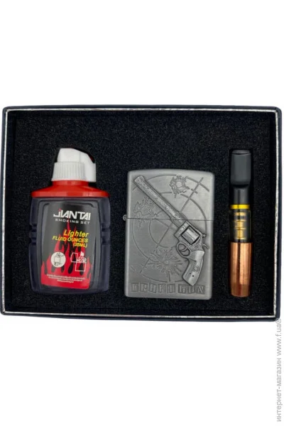 YKX Запальничка Бензинова Набір Пістолет 2 Дизайн (100po) YKX Запальничка Бензинова Набір Пістолет 2 Дизайн (100po)