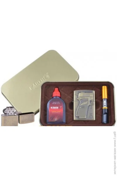 YKX Запальничка бензинова в подарунковій коробці (Балончик бензину/Мундштук) Пістолет 3 (№XT-4932-2) YKX Запальничка бензинова в подарунковій коробці (Балончик бензину/Мундштук) Пістолет 3 (№XT-4932-2)