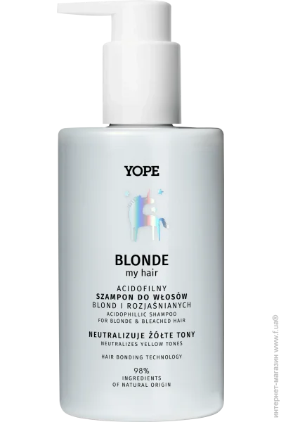  Yope  BOUNCE BLONDE MY HAIR Shampoo 300ml (for Blonde & Bleached Hair) (5903760206963)
