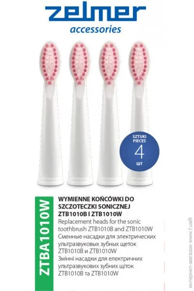 Насадка для зубной щетки Zelmer ZTBA1010W Насадка для зубной щетки Zelmer ZTBA1010W