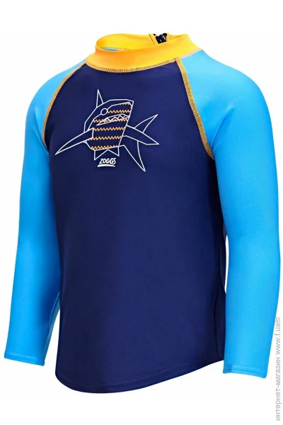  Zoggs Paper Shark Zip Sun Top UPF 50+  3  (463626.NVTQ.22)