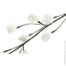 Гирлянда декоративная с ежами белый с коричневым 1,2 м Гирлянда декоративная с ежами белый с коричневым 1,2 м