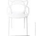 Стілець обідній з підлокітниками Spider білий білий / білий Стілець обідній з підлокітниками Spider білий білий / білий