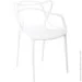 Стілець обідній з підлокітниками Spider білий білий / білий Стілець обідній з підлокітниками Spider білий білий / білий