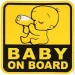 Наклейка в автомобіль Baby on board 3M FGVZN (1295) Наклейка в автомобіль Baby on board 3M FGVZN (1295)