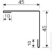   45x45 x 2 RAL 7024 -