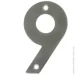 Amig Цифра «9» нержавеющая сталь серый 100 мм 6777 Amig Цифра «9» нержавеющая сталь серый 100 мм 6777