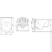  AM.PM Func FlashClean   Soft Close,   (C8F1700MBSC)