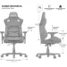   Anda Seat Kaiser Frontier Fabric Black Size XL (AD12YXL-17-B-F-B02)