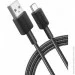  Anker 322 USB-A to USB-C - 0.9m Nylon (Black) (A81H5G11)