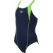  Arena G Higher Panel Youth One Piece 12, navy/energy green (23259-76)