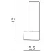  Azzardo GAIA 1 LW15527-1-CH-WH