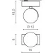  Azzardo MAX 1 230V GM4114-WH-BK