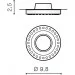  Azzardo SIMON NC1767R-WH