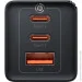   Baseus GaN5 Pro Fast Charger 2C+U 65W Black w/Type-C to Type-C (CCGP120201)