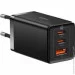   Baseus GaN5 Pro Fast Charger 2C+U 65W Black w/Type-C to Type-C (CCGP120201)