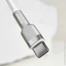  Baseus Cafule Metal Data Type-C 66W (1m) white (CAKF000102)