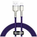  Baseus Cafule Metal Lightning 2.4A (1m) purple (CALJK-A05)
