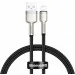  Baseus Cafule Metal Lightning 2.4A (2m) black (CALJK-B01)