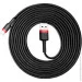 Baseus  Cafule Cable USB to Lightning 2A 3m CALKLF-R91 Black-Red (1350443853)