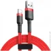 Baseus  Cafule Series Cable USB to Lightning 2A 3m CALKLF-R09 Red (2376888651)