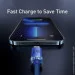 Baseus  Crystal Shine Series Fast Charging Cable USB to Lightning 2.4A 1.2m CAJY000003 Blue (1692405231)