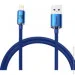 Baseus  Crystal Shine Series Fast Charging Cable USB to Lightning 2.4A 1.2m CAJY000003 Blue (1692405231)