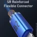 Baseus  Crystal Shine Series Fast Charging Cable USB to Lightning 2.4A 1.2m CAJY000003 Blue (1692405231)