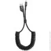 Baseus  Fish Eye Spring Cable USB to Lightning 2A 1m CALSR-01 Black (1641532881)
