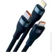 Baseus  Flash Series 3-in-2 Cable USB+ Type-C to MicroUSB+ Lightning+ Type-C 100W 1.2m CASS030103 Blue (2398330070)