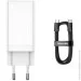 Baseus    GaN3 Pro Fast Charger 2Type-C+ USB 65W CCGP050102 White (1719324654)