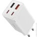   Baseus  GaN6 Pro Fast 2Type-C+ 2USB 65W +  Cable Type-C to Type-C 1m P10162701213-00 White (2686621277)