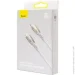 Baseus  Glimmer Series Fast Charging Cable Type-C to Lightning 20W 1m CADH000002 White (2378172053)