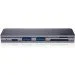 USB- Baseus Harmonica 51 HUB Adapter Grey (CAHUB-K0G)