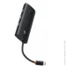 USB- Baseus  Lite Series 5-Port Type-C HUB Docking Station Type-C to HDMI+ USB3.0*3+ PD WKQX040001 Black (1978974617)